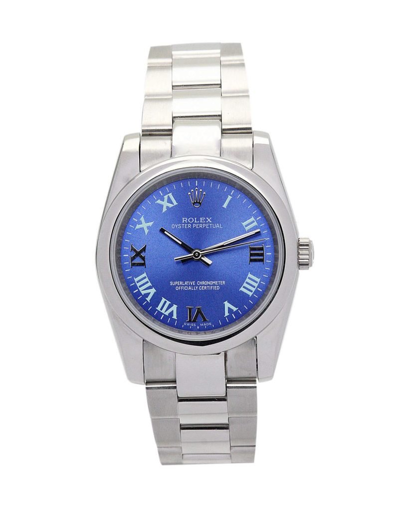 Blue Watch Replica Rolex Oyster Perpetual 177200