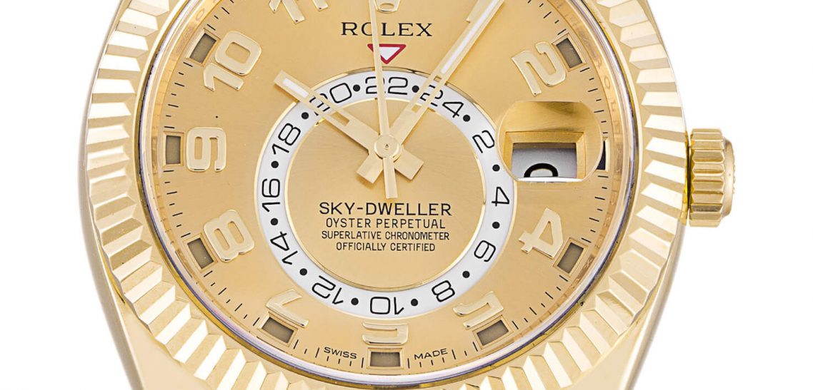 Rolex Replica Champagne Sky-Dweller 326938 42mm