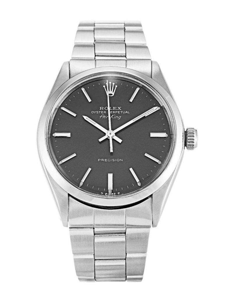Rolex Air-King 5500 Watch 34MM Grey Dial
